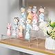 Lunaanda Acryl Display Regal Ständer, Ausstellungsregal Organizer für Muffin Etagere, Transparente Acryl Display Riser Regal für Figuren, Spielzeug, Cupcakes, Desserts, Gewürze (20cm2-stöckiges)