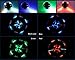 LVBOUSLTD Solar Powered Car Tire Wheel Lights Pack of 4, Wheel Hub Colorful LED Flashing Lights for Cars SUVs and Off-road Vehicles