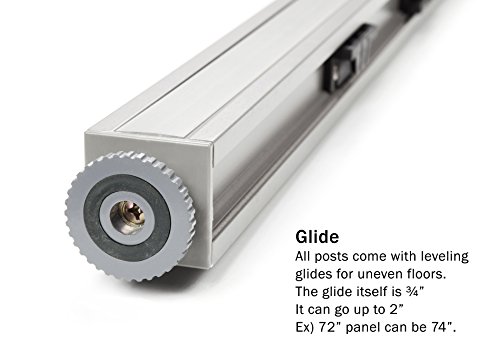 Gof Freestanding L Shaped Office Partition, Large Fabric Room Divider Panel, 36"D X 84"W X 72"H #TOP7