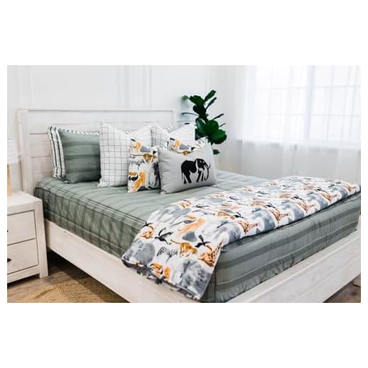 Beddy's All in One Zipper Bed Set, Bedding Mattress Cover, Minky Sheets and Zipper Comforter Set, Mason, Queen, Green 5 Piece Bedding Set