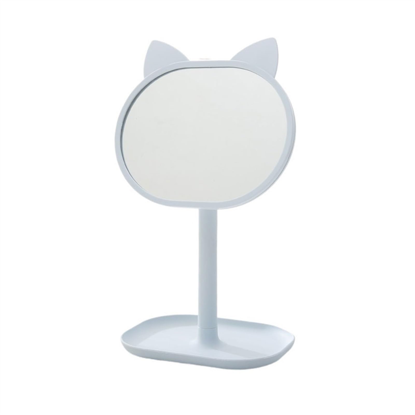 GHJrtHFJ Desk mirror, Bedroom Dorm Mirror Makeup Large Desktop Dressing Tabletop Cosmetic(Blue)