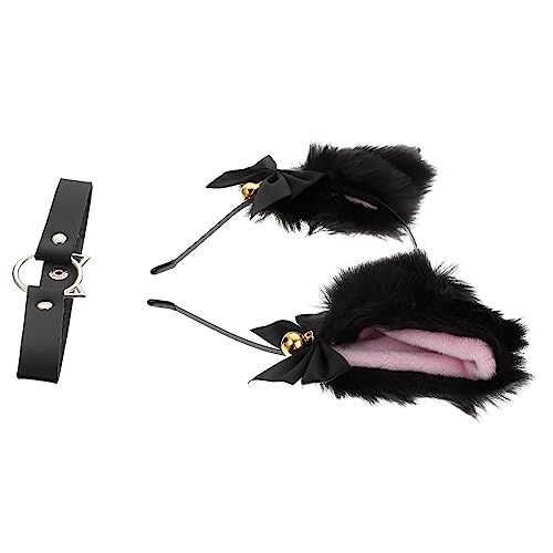 Beatifufu ヒョウ柄 猫耳ヘアバンド ヘッドバンドセット フェスティバルカラー 小道具 コスプレ用 装飾ヘアフープ 2個