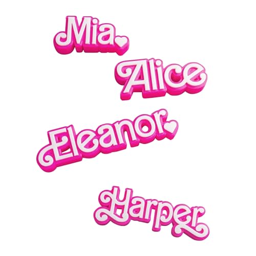 Personalised Pink Style Name Sign, 3D Printed Name, Desk Decoration, Girl Party Pink Decoration, Birthday Gift, Gift for Fashion Doll Fan, Gift for Daughter, Gift for Sister, Gift for Little Girl