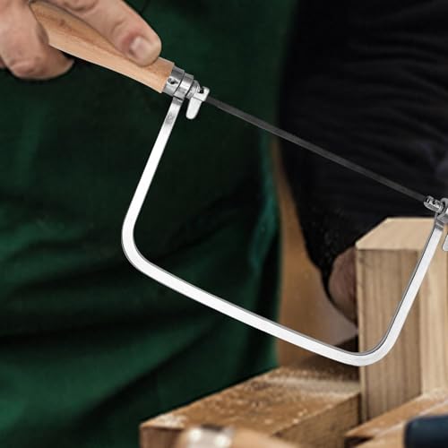 ZMDMAH LaubsäGe Set mit 7 DekupiersäGeblatt (14/18/24 ZäHne), LaubsäGen, LaubsäGebläTter, MetallsäGe, HandsäGe, EisensäGe für Metall、Kunststoff und Holz