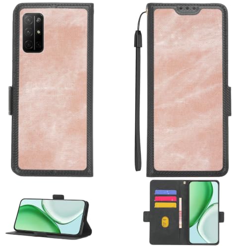 Kinetijy Case Compatible for Hisense Infinity H72 Pro Hlte271e Phone Case Flip Cover [with Tempered Glass Screen Protector][RFID Blocking] NZW-F-H
