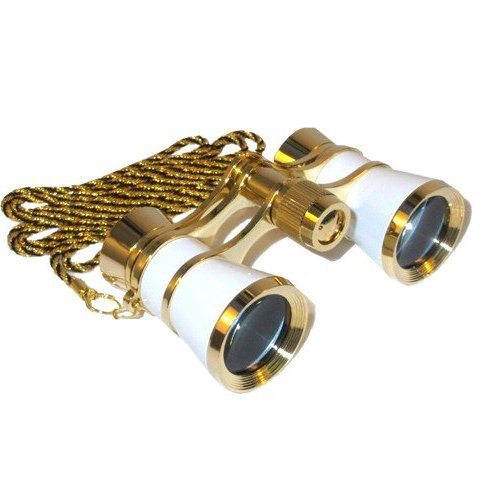 HQRP 3 x 25 Opera Glasses Binocular White Pearl miniatura 2