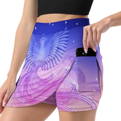Jupe de tennis anti-frottement avec poche de rangement femme