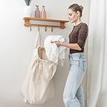 College Dorm Laundry Bags - Versatile and Heavy Duty College Laundry Hamper Liner with Drawstring - Canvas Laundry Basket Liner - 100% Cotton, Washable and Foldable Cloth Laundry Bags (1 Pack) - Image 5