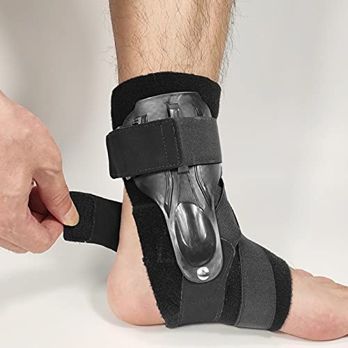 Soporte de Tobillo Material de Nylon Elástico Transpirable Ajustable 3 Tamaño Se Adapta a Todos los Usos para Deportes 20211210 (Color : B)