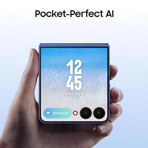 Image of Samsung Galaxy Z Flip7 5G Smartphone with Galaxy AI (Blue Shadow, 12GB RAM, 256GB Storage), Ultra Sleek Design with 50MP High-Resolution Camera, Exynos 2500, Google Gemini Other Offers