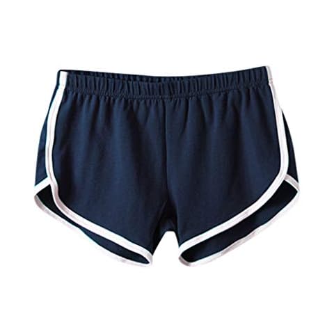 Blingko Damen Shorts Frauen Casual Solid Sommer Sport Shorts Workout Yoga Shorts Active Shorts Kurze Hose Damen Weiß Rot Cover