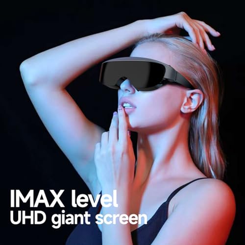 Plyisty Gafas Inteligentes, Pantalla Virtual HD de 400 Pulgadas con Ajuste de Miopía de 0 600°, Pantalla, Altavoces Integrados, Conectividad Tipo C - imagen 2