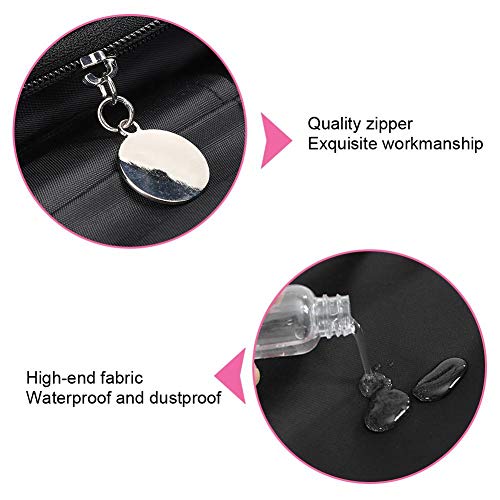 Organizador de pincéis de maquiagem, organizador portátil de cosméticos, bolsa dobrável de armazenam