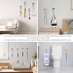 4Pcs Cute Adhesive Coat Wall Hooks for Wall and Door-Max Load 10LB,Creative Kawaii Room Decorative Utility Heavy Duty Cat Hook for Hanging Coat, Towel,Scarf, Hat, Robes,Key and Other Items - Image 2