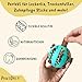 PawsOnly | Futterball für Hunde | Hundespielzeug Intelligenz | Leckerli Ball | Denkspiele | Snackball Naturkautschuk | Beschäftigung Hund | Zahnball (Klein 6 cm, Blau)