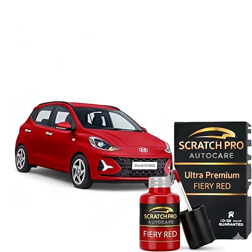 Image of HYUNDAI GRAND i10 NIOS Colors| 2K Paint Technology | Exact Color Match | Car Scratch Repair Paint | Automotive Touch Up Paint | Quick Dry | 12ml (Fiery Red (R4R))