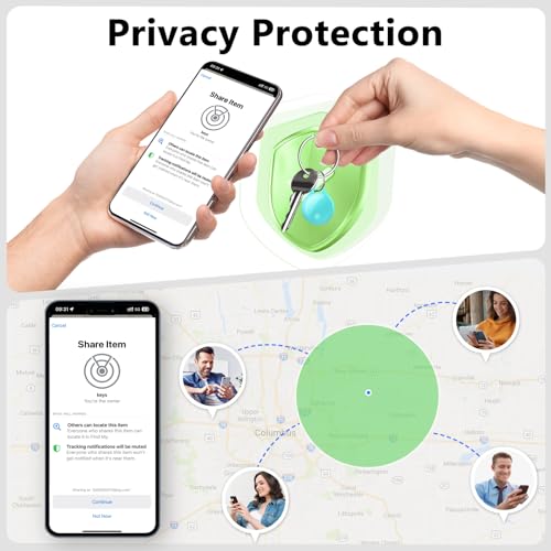 Image of Air Tracker Tags-4 Pack: Smart Bluetooth Tracker, Compatible with Apple Find My APP (iOS Only) Replaceable Battery, IP67 Waterproof, Suitable for Luggage, Wallets, Backpacks, Keys Tracking Tag