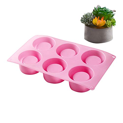 Nicole Concrete Planter Molds Homemade Flowerpot Silicone Mould Home Office Decor Mould