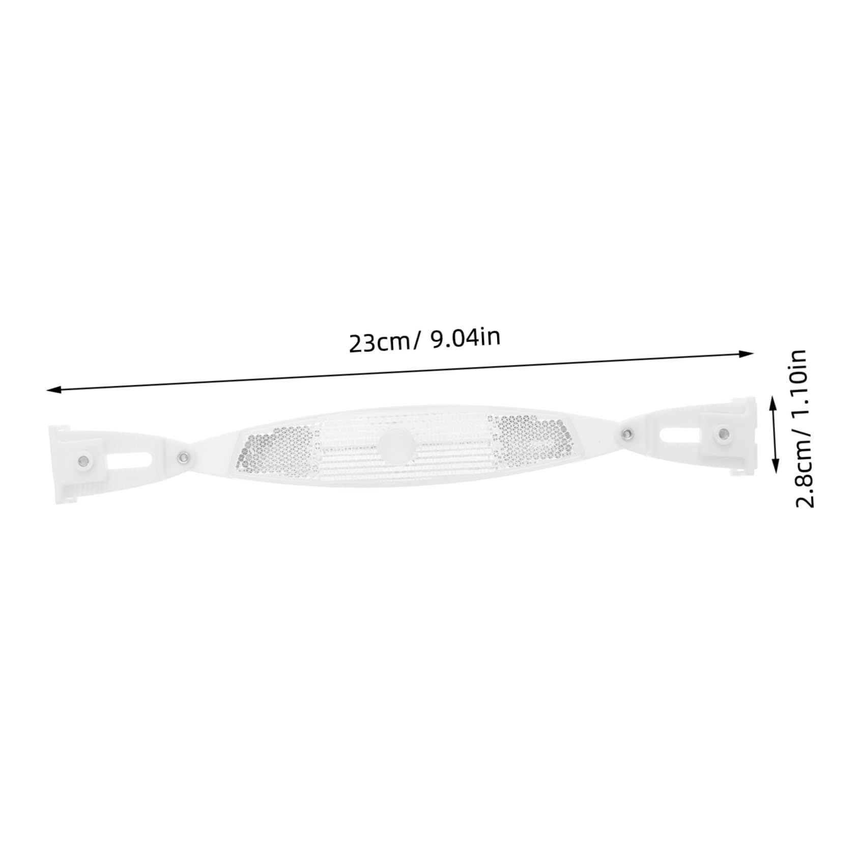 OSOLADY 1Pair Bicycle Reflectors Pack Fit Night Safety Reflectors for Bikes Lightweight Durable Design Easy Installation for Mountain Road Bikes