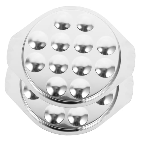 POPETPOP 2Piezas Hornear Escargot Inoxidable para Ostras Resistente y Duradero