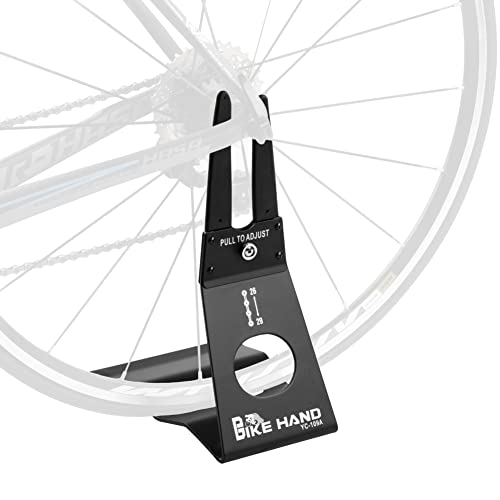 Bikehand Bicycle Floor Type Hub Mount Parking Rack Stand - For Mountain And Road Bike Indoor Outdoor Garage Apartment Storage - Adjustable Height - Not For Disk Brake Bikes #TOP10