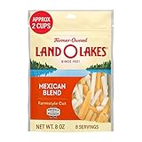 Land O Lakes Mexican Blend Farmstyle Cut Shredded Cheese, Cheddar Blend, 8 oz bag