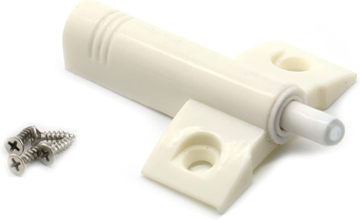 10Set Kitchen Cabinet Catches Door Stop Drawer Soft Closer Wardrobe Damper Buffers with Screws for Furniture Hardw (Color : Silver, Size : 1)