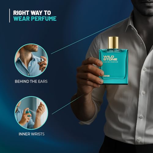 Wild Stone Edge Edp Premium Perfume For Men,(100 Ml) 3.4 FL.OZ|Long-Lasting Eau De Parfum|Luxury Fragrances|Fragrance For Modern Lifestyle|Grooming Essentials|Premium Scent For Men|Ideal Gift For Him