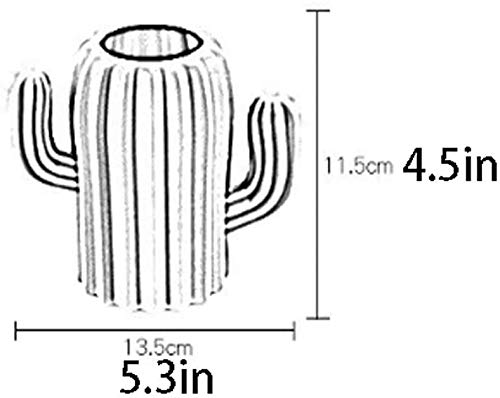 Portapenne Portapenne a Forma di pianta, portaoggetti in plastica per Studenti alla Moda e Creativo, Stanza Personalizzata Multifunzionale (Bianco)