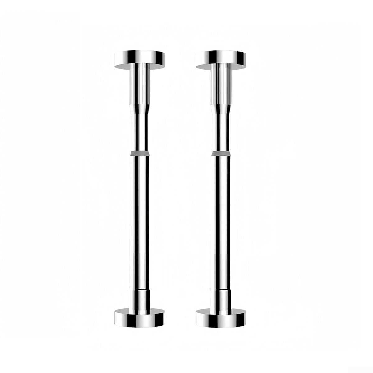LUCKCDUO Adjustable Support Legs for Kitchen Sinks, Perfect for Home Renovations (35-50CM Silvery)