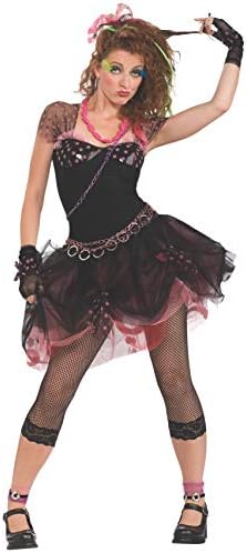 Rubie's Women's 80's Diva Costume, Black, Standard
