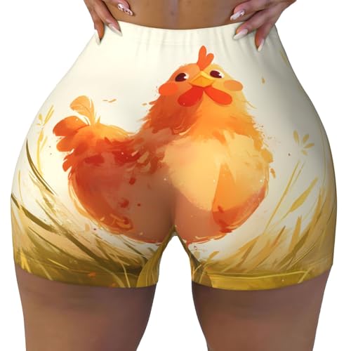 Prostitute Pattern Sports Shorts, high Elastic Slim Fitness Pants, Suitable for Yoga/Leisure/Daily wear