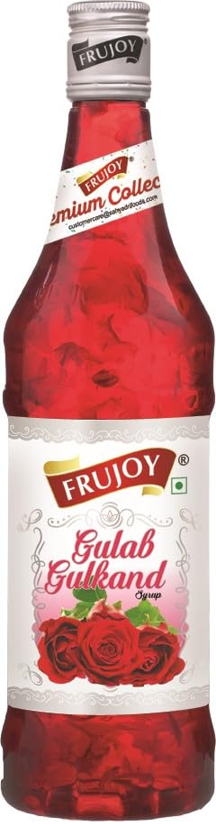 Frujoy Gulab Gulkand Syrup 750ml | For Drinks Juices | Fruit Mocktail | Cocktail | Gulab Sharbat | Rose Gulkand | Baking Essentials (B0CXTGS87P) Amazon Price History, Amazon Price Tracker