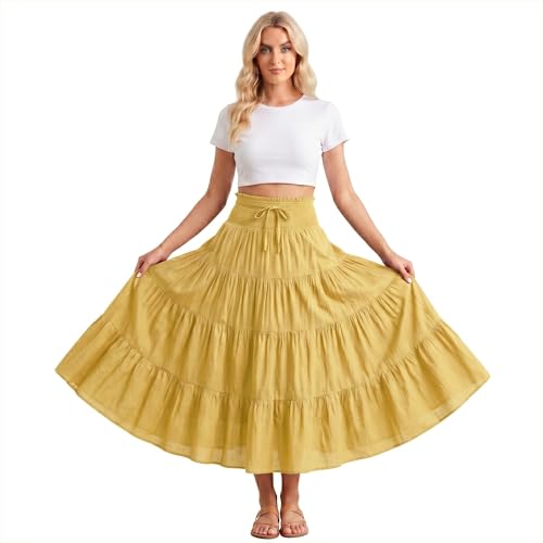 Jupe maxi bohème pour festival médiéval et costume pirate féminin