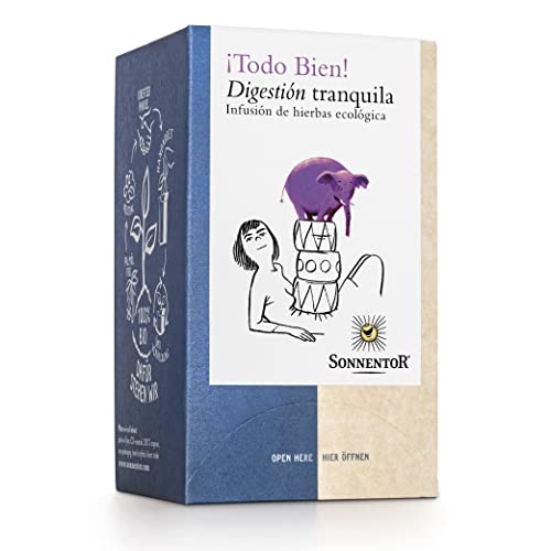 Sonnentor - ¡Todo bien! DIGESTIÓN TRANQUILA BIO 27g - bolsitas | Pack de 6 cajas Cover