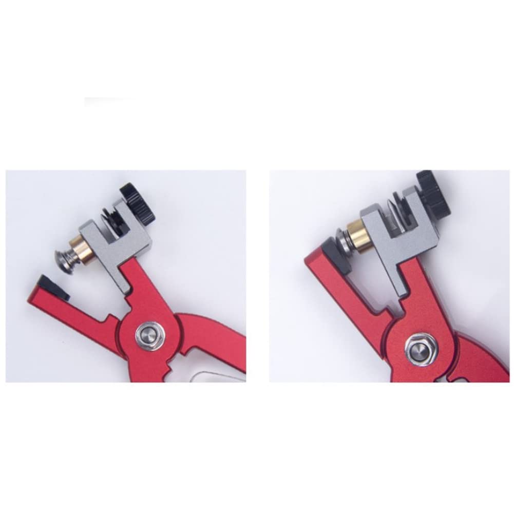Pince Coupante pour Bracelet de Montre en Cuir pour Sangles pour Fixer les Loquets Barre à Ressort Pince à Main Rouge Droite