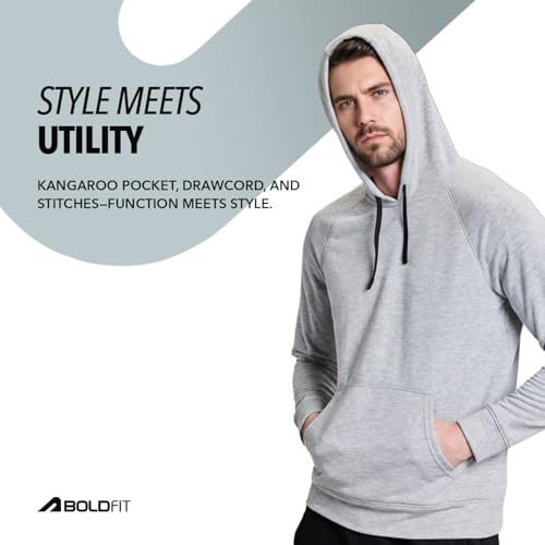 Image of Boldfit Hoodies for Man Hooded Sweatshirt for Man Solid Hoodie for Men Stylish Huddy for Men Regular Fit Sweatshirts for Boys with Hoodie Mens Hooded Sweatshirt with Pockets