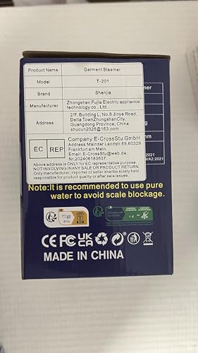 Shenjia Handheld Garment Clothes Steamer, 1800W Steamer Clothing for Portable, 150°C Turbo Extreme Penetrating Steam Wrinkle Reduction, 20s Fast Heat up Steam iron for Travel, Home, Office - Image 12