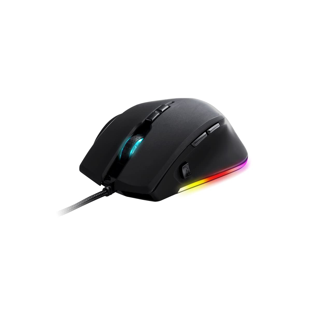 Habrok Professional Wired Gaming Mouse Customizable RGB Lighting Optical Sensor 16000 DPI Adjustable 8 Programmable Buttons 50G PC