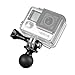 Produktbild Mantona RAM Befestigungsadapter (für GoPro Hero 11 10 9 8 7 6 5 4 3+ 3 2 1, Session und andere kompatible Action Cams, RAM Kugelkopfhalter für Aktionkameras)