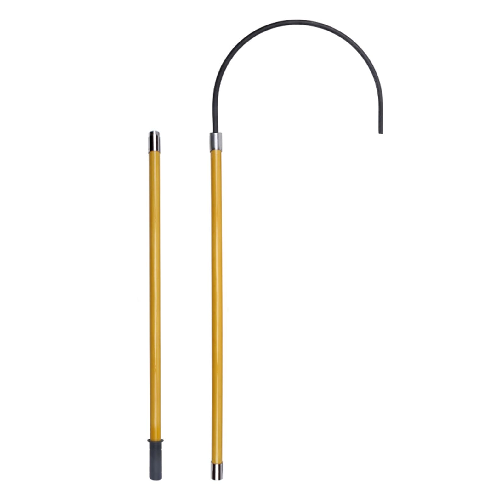HYQOUKLR Telescopic Insulated Rescue Hook, High-Voltage Insulated Rescue Hook Multicolor Multiple Sizes(Yellow,2m/6.5ft)