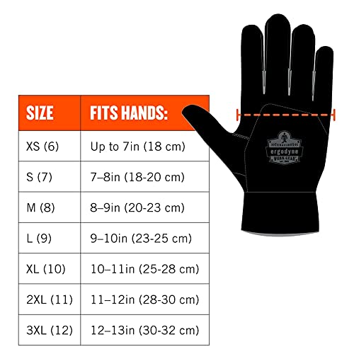 Proflex 812 Work Gloves, High Visibility, Synthetic Leather Palm, X-Large, Lime #TOP5