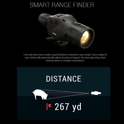 Atn Ots 4T Thermal Monocular W/ 60Hz Thermal Sensor, Smart Rangefinder, Video Record, 16Hrs+ Battery Power (640X480; 4-40X) #TOP4