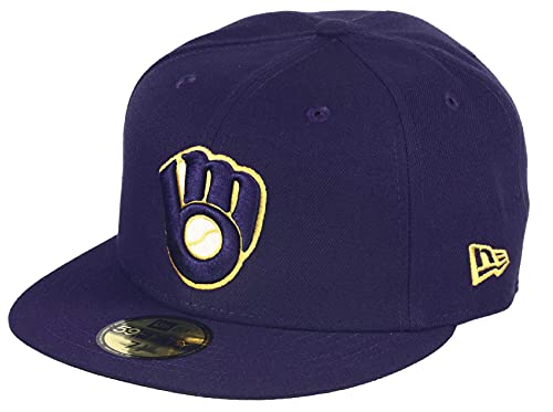 Casquette 59Fifty New Era Milwaukee Brewers anti transpirante ajustée
