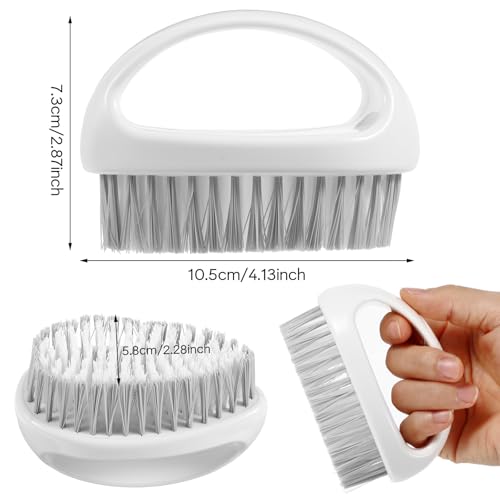 Image of Dimeho Scrub Brush for Cleaning Heavy Duty Scrubber Cleaner Brushes Nylon Stiff Bristle Cleaning Brush Multi-Purpose Handheld Scrubbing Brushes for Shoes, Floor, Carpet, Bathroom, Kitchen