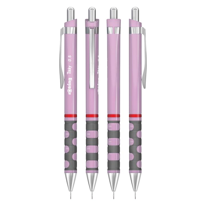 Image secondaire de Porte-mine Rotring Tikky 0,5 mm Lilas - Ergonomique et Rechargeable