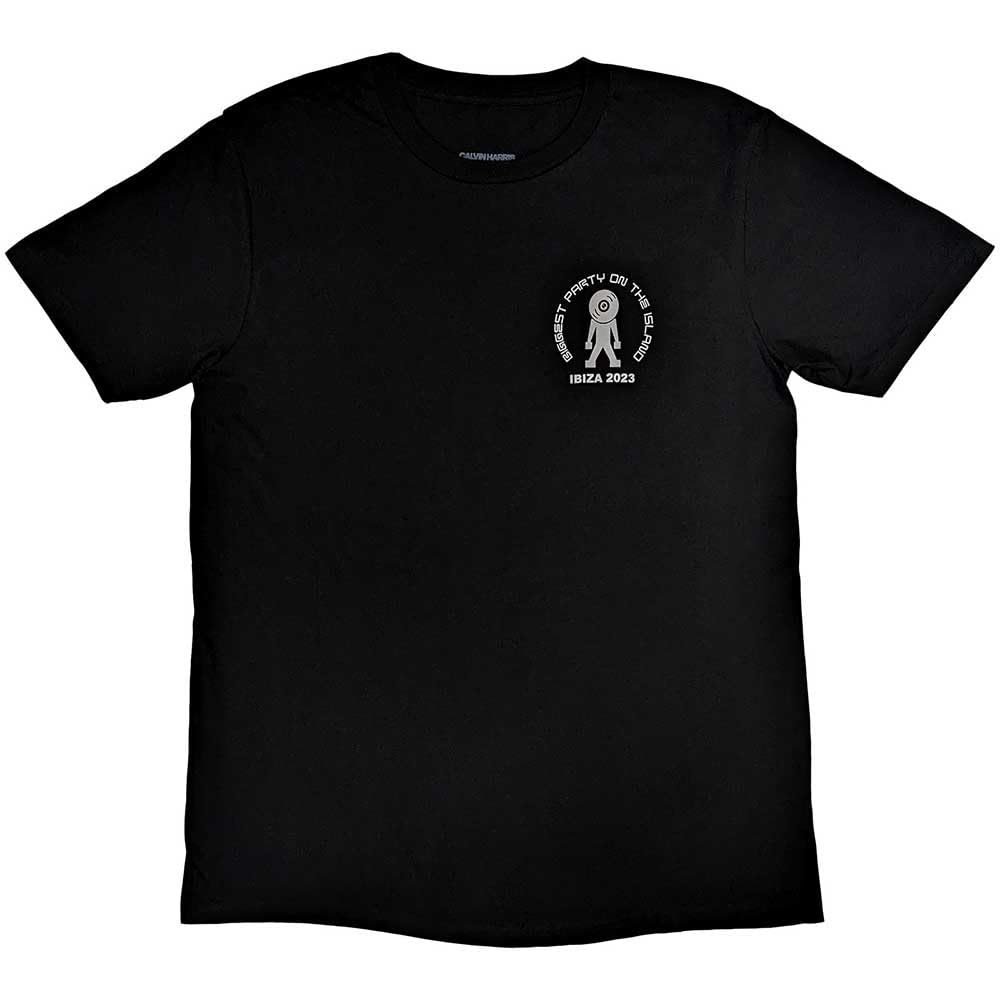 Rock Off officially licensed products Calvin Harris Record Back T Shirt XL Black