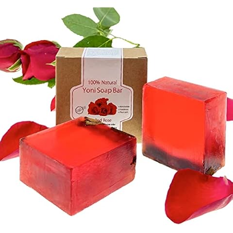 Yoni Soap Bars Vaginal Wash PCS Of 2, Ph Balance for Women Yoni Wash Vaginial Deodorants, Organic Yoni Bar Soap Handmade Vagina Soap Natural Feminine Wash, Vaginal Care Soap with Bubble Net 3.53 oz Cover