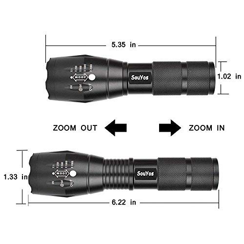 Souyos IR Illuminator Flashlight, 850nm LED Night Vision Torch, Adjustable