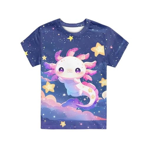 Image of JEOCODY Boys Girls Graphic Tees Funny 3D Printed Short Sleeve T-Shirts 3-16T